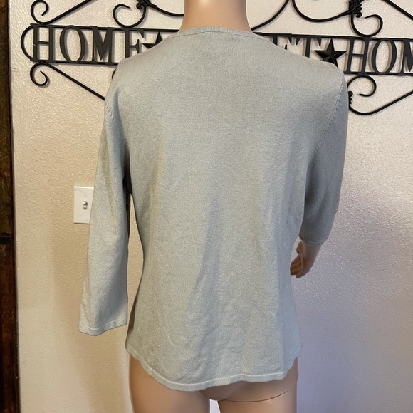 Vintage 80s/90s Tailor B moss Cardigan - Picture 3 of 5